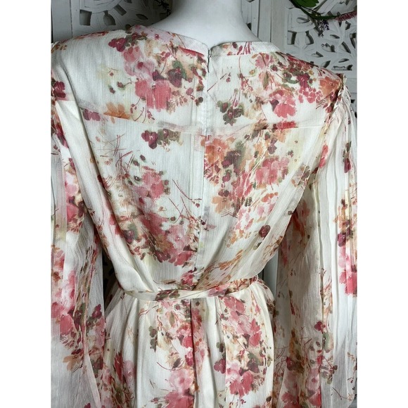 Alex Marie Women’s Michaela Floral Belted Pleated Dress Size 10 - Picture 12 of 15